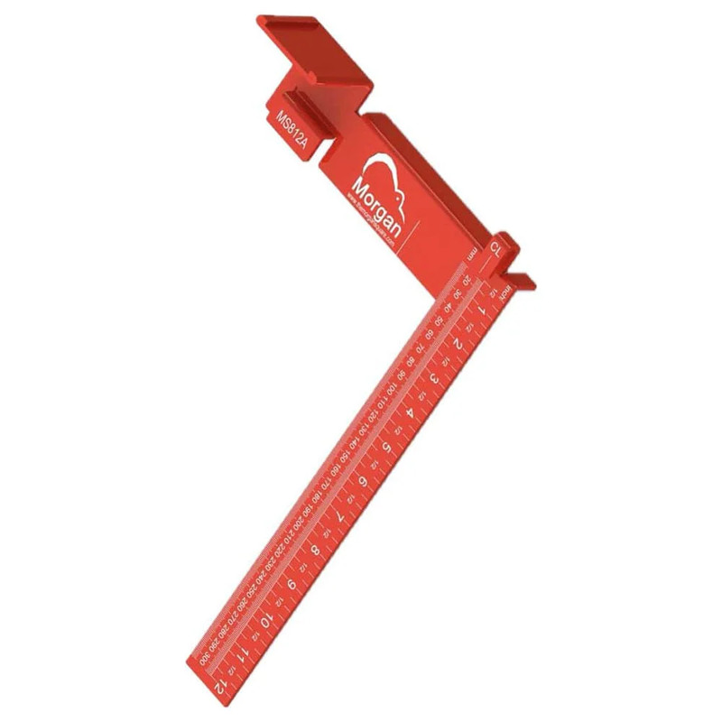Morgan Square - 8" x 12" - Aluminum - Red